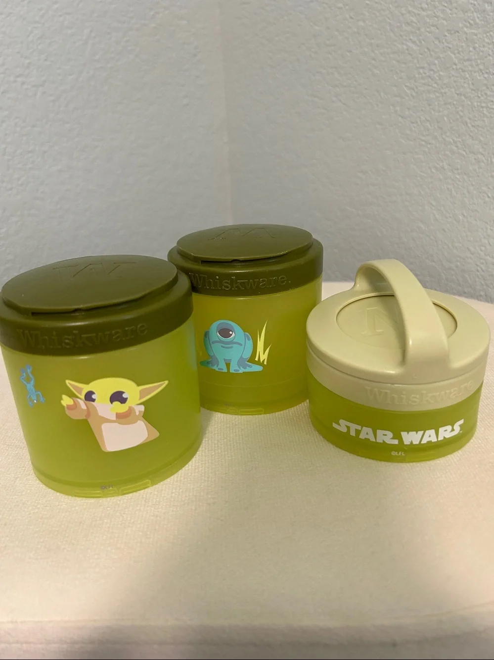 6 Piece Whiskware Stackable Snack Containers for Kids -Toddlers Stackable Cups